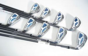 COBRA AMP CELL Blue IRONS (4-PW,GW,SW) IRON SET w/Graphite REGULAR Flex