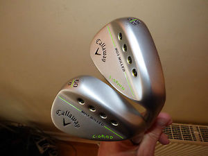 2 2016 CALLAWAY WEDGES MD3 S C GRIND SAND WEDGE 56 10 LOB WEDGE 60 8 STEEL NEW