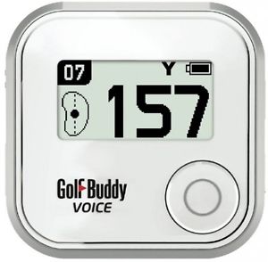 White Golf Gps Voice Control Rangefinder Caddie Course Green Accuracy No Fee Neo