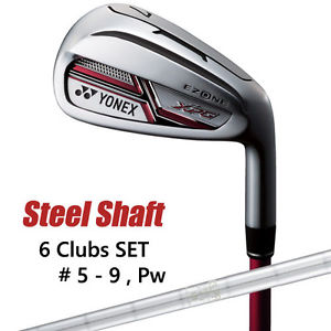 YONEX GOLF JAPAN EZONE XPG IRON SET #5-9,Pw (6 clubs) STEEL SHAFT 2016 MODEL