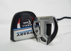 -Tour Issue- ODYSSEY WORKS 2-BALL FANG 360g PUTTER w/ Headcover -BLACK SHAFT-
