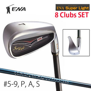 [for Senior] ENA GOLF JAPAN Super Light IRON SET #5-9,P,A,S (8 clubs) 2013 MODEL