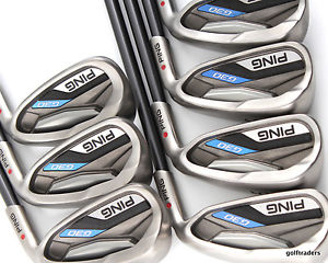 2015 PING G30 RED DOT IRONS 4-PW GRAPHITE TFC 80 i SENIORS FLEX SUPERB #C4926