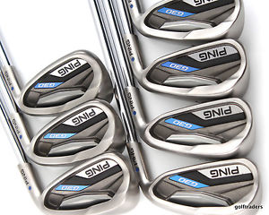 2015 PING G30 BLUE DOT IRONS 4-PW STEEL CFS DISTANCE REGULAR FLEX- SUPERB #C4924