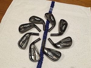 •••••ADAMS IDEA BLACK CB3 FORGED IRONS 4-GW HEADS ONLY .355 TT GREAT COND•••••