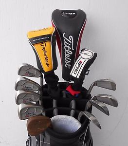 COMPLETE SET MEN'S RH MIZUNO TITLEIST GOLF CLUBS DRIVER FWY HYB IRONS WEDGE!