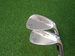 USED RH TITLEIST VOKEY SM5 WEDGE SET (54.10,58.04) TITLEIST WEDGE FLEX STEEL