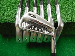USED RH TITLEIST AP2 710 4-PW IRON SET PROLAUNCH RED REGULAR FLEX GRAPHITE RH