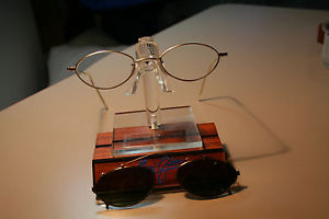 Oliver Peoples OP 601 Clip on Sunglasses Clipon eyeglasses eye glasses metal