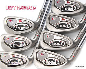 2009 PING I15 RED DOT IRONS 4-PW STEEL AWT REGULAR FLEX - LH #C4754