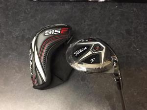 GENUINE TITLEIST 915 3 WOOD - 13.5 DEGREE ALDILA TOUR GREEN ATX75 X STIFF
