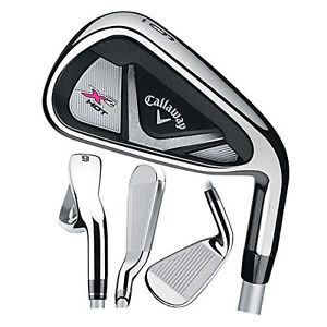 Womens Callaway Hot X2 Irons Right Hand 4-SW Graphite Shafts