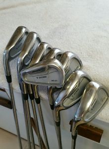 Gents left handed MIZUNO t zoid mx 20 irons. Refurbished, vgc