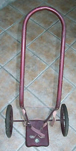 Antique Vintage Old Master Caddie Pull Cart For Hickory Wood Shaft Golf Club Era