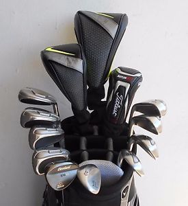 COMPLETE SET MEN'S RH NIKE CLEVELAND GOLF CLUBS DRIVER FWY HYBRID IRONS WEDGES!