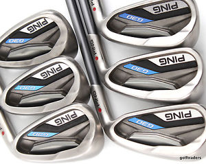 2015 PING G30 RED DOT IRONS 5-PW GRAPHITE TFC 419 REGULAR FLEX - #C5014