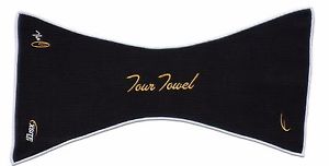 48 EXSITE Golf Pineapple Waffle Caddy Towel Large 41 x 7 x 21 Black White NEW