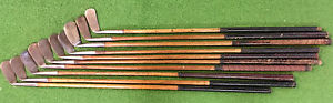 10 Antique hickory wood shaft Tom Stewart Clubs