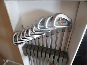 11 club Callaway Big Bertha 1996 iron set w/Callaway Big Bertha woods. READ!!