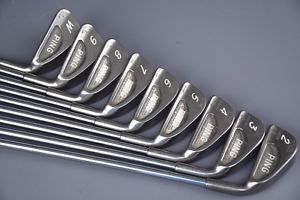 VINTAGE PING KARSTEN I 17-4 PH 9 CLUB IRONS SET 2-PW MATCHING SERIAL NUMBERS!!
