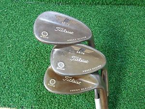 USED RH TITLEIST VOKEY SPIN MILLED SM4 WEDGE SET 50 54 60 SM4 WEDGES STEEL SM4