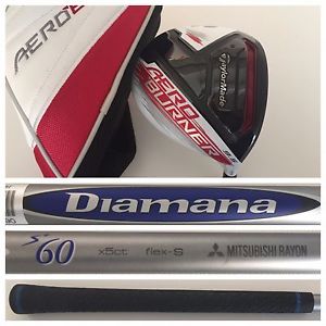 2015 TaylorMade AEROBURNER TP Driver 9.5* Diamana Blue Board S+ 60 STIFF Flex