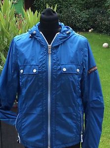 BOGNER Fire & Ice Damen Jacke Gr. 38, Farbe Blau mit Kapuze
