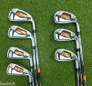 Used - Cobra Golf Men's AMP-D Cell Irons - 4-PW - AMP Steel Regular Flex
