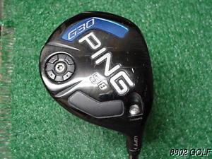 Very Nice Ping G30 18 degree 5 Wood Ping Tour 80 Graphite Stiff Flex