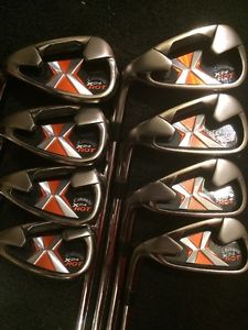 WOW!!!MLH CALLAWAY X HOT 24 IRON SET 4-AW(8pc)DYNAMIC GOLD S300 STEEL!!