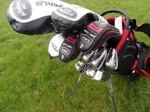 $1700 ADAMS A12 HYBRID SPEEDLINE SUPER S COMPLETE SET OF GOLF CLUBS REG FLEX