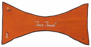 48 EXSITE Golf Waffle Caddy Towel Large 41" x 7" x 21" Towels Orange Black NEW