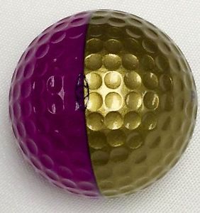 Ping Eye golf ball PLUM & GOLD RARE 1/2 color Combo collector *Mint*