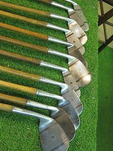 11 CLUB hickory shaft golf set,SWEETSPOT IRONS by SPALDING
