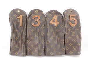 ：  AUTHENTIC Vintage LOUIS VUITTON Monogram Golf Club Head Covers #387