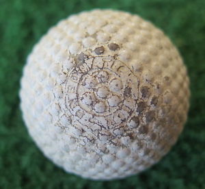 ANTIQUE -  PNEUMATIC BRAMBLE  GOLF BALL - PATENT 1902
