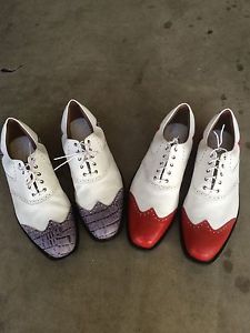 2 Footjoy Wingtip Icons Size 15m Mint!!!