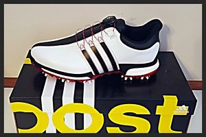 ADIDAS TOUR 360 BOA BOOST GOLF SHOES - MENS SIZE 9.0 US - WHITE/BLACK  - NIB