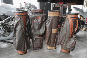 (LOT) 4 x Vintage Louis Vuitton Golf Bags - Extremely Rare Collection