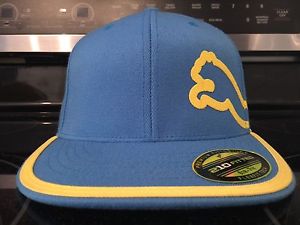 NEW Puma Cobra Golf Rickie Fowler PGA Tour Issue Yellow Aster Blue Hat Cap