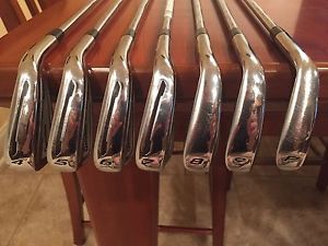 *Excellent* Taylormade SLDR Iron Set RH 4-PW Stiff Steel KBS Tour C-Taper 90