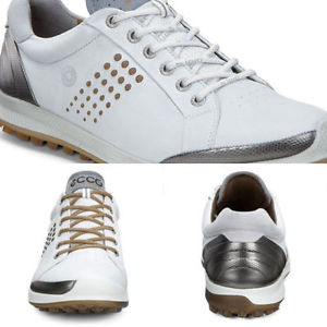 ☀New☀ 2016 Ecco Men's Golf Biom Hybrid 2, size 46 (US 12-12.5), White/Min color☀