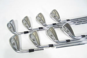 -LH- KING COBRA CARBON CB IRONS (3-PW) IRON SET w/DG S300 Steel STIFF