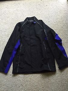 Adidas Men's Gore-Tex 3L Rain Jacket Colors Black & Dark Blue Size Medium $425