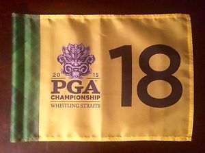2015 PGA Championship Tournament Used #18 Pin Flag Jason Day Standard Golf