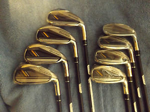 *USED* RH TAYLORMADE RBLADEZ 4-GW  IRON SET REGULAR FLEX GRAPHITE LH