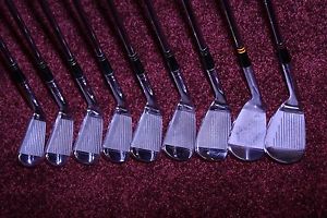 1950's MacGregor Tourney M65 & M85 Iron Set, 2-DS (Dual Sand) Wedge, Refinished