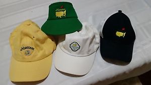 Masters Golf Mixed Lot Of 4 Rare Hats - 3 Hats & 1 Visor