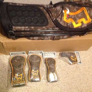 2015 Scotty Cameron Camo Bulldog Circle T Stand Bag and 4 Cover Set