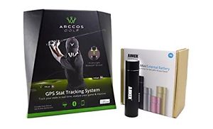 Arccos Golf GPS 14-Sensor Tracking System for iOS & Android with Anker Portable